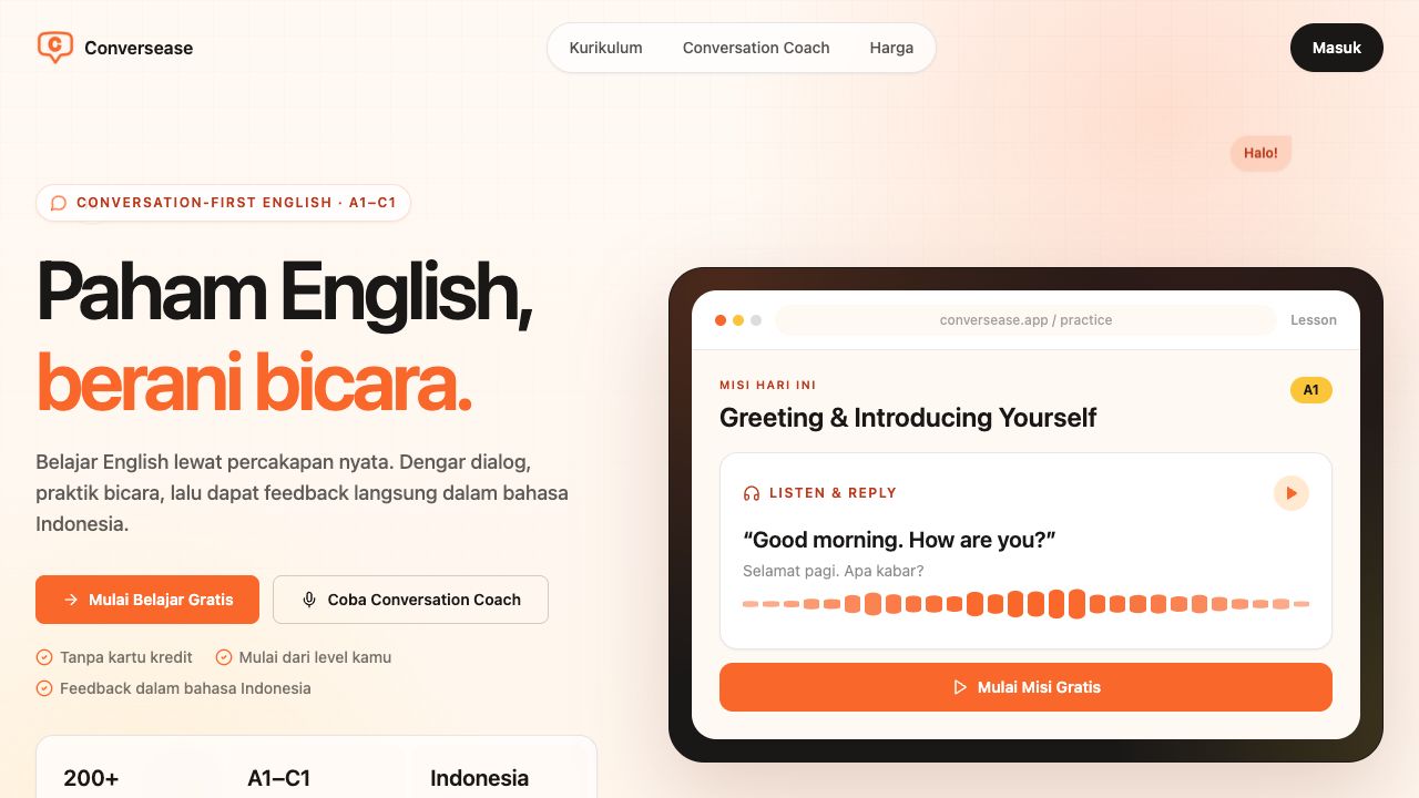 Conversease screenshot